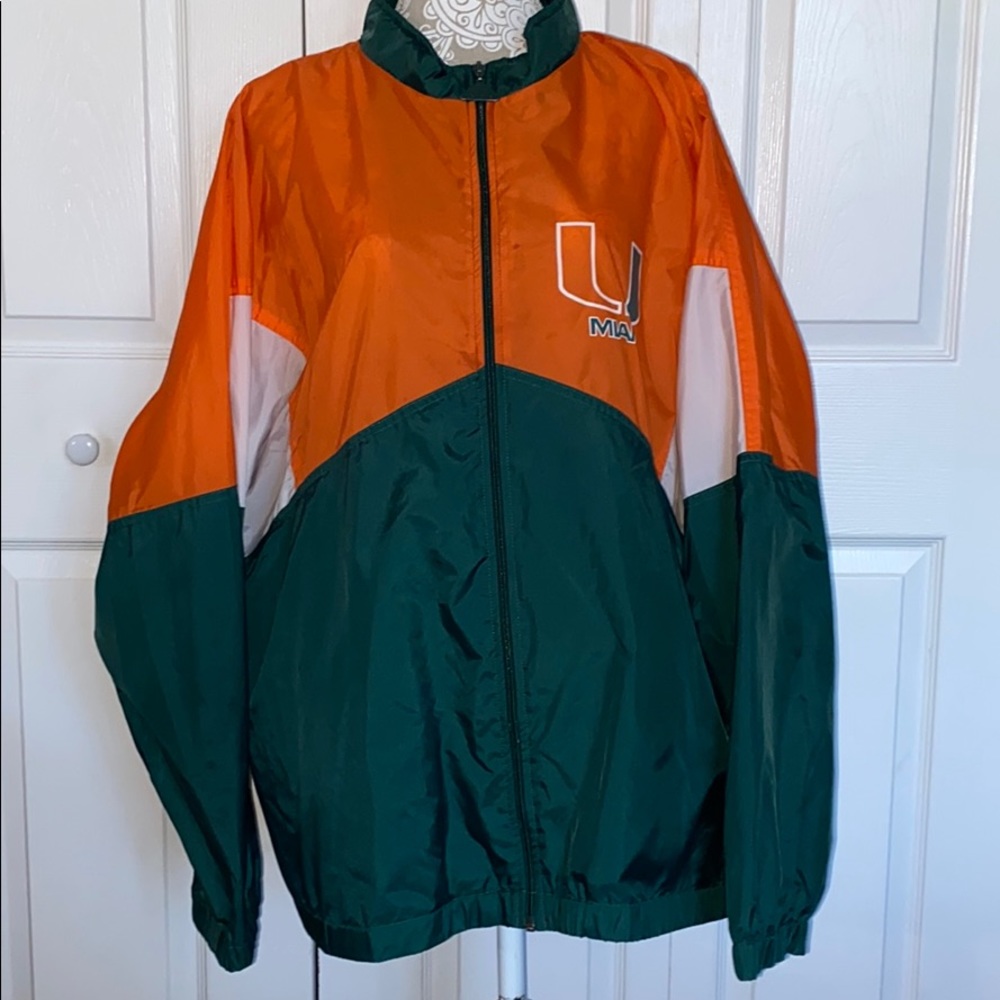 Apex One UNIVERSITY OF MIAMI Raincoat w/4 Pockets